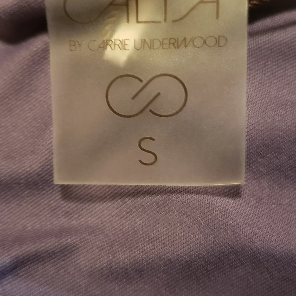 CALIA by Carrie Underwood V-Neck Purple Long Sleeve Top - Picture 4 of 4